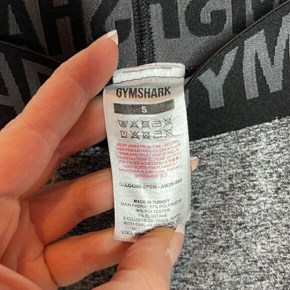 Gymshark Flex Leggings Grey/Black. Size Small. - Picture 5 of 8